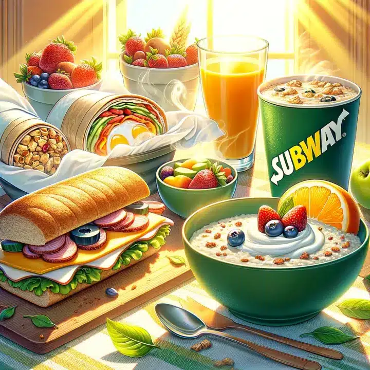 subway Breakfast menu