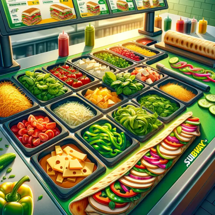 Subway Create Your Own Wrap menu prices uk