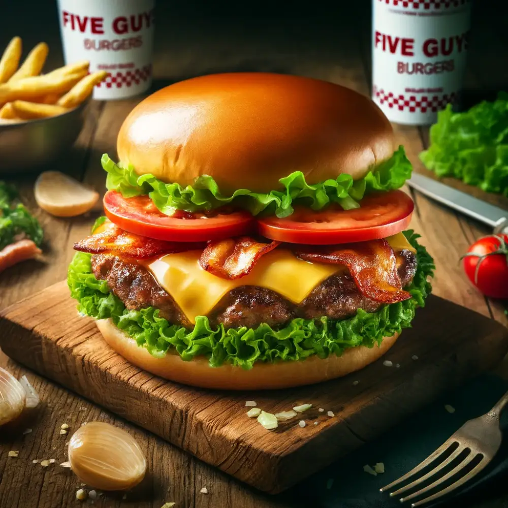 Five Guys Burger Menu prices uk