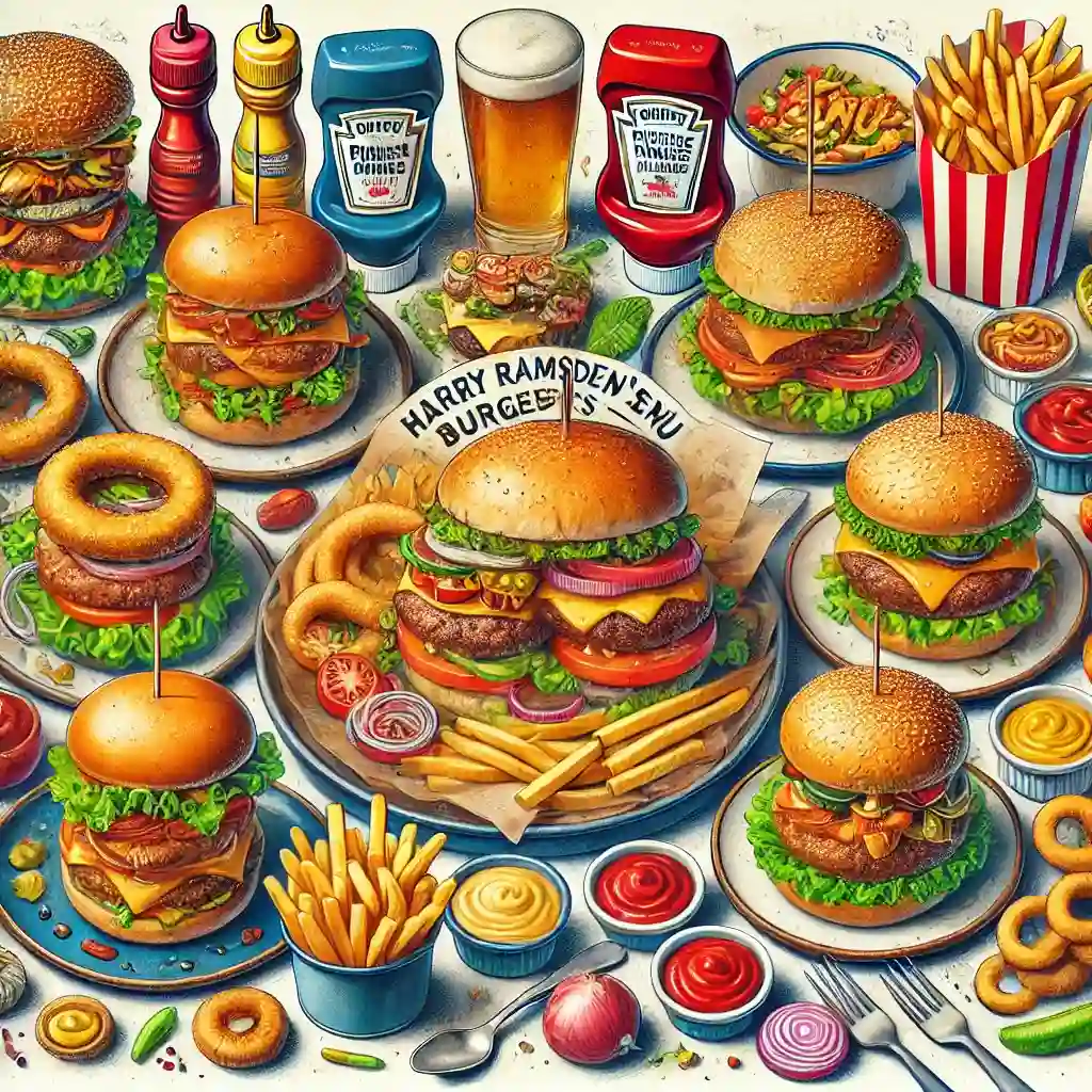 Harry Ramsden's Burger menu prices uk