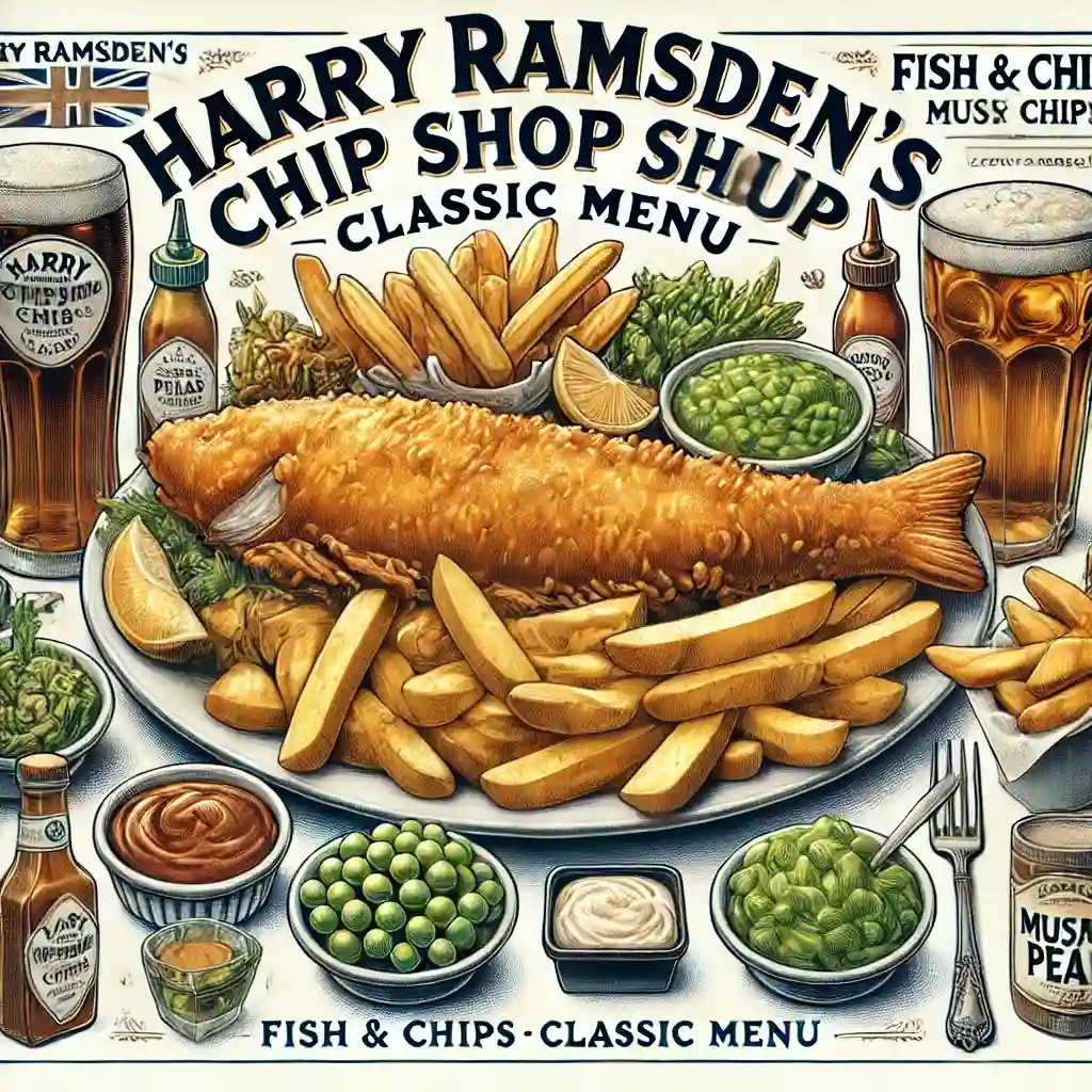 Harry Ramsden's Chip Shop Classic menu prices uk