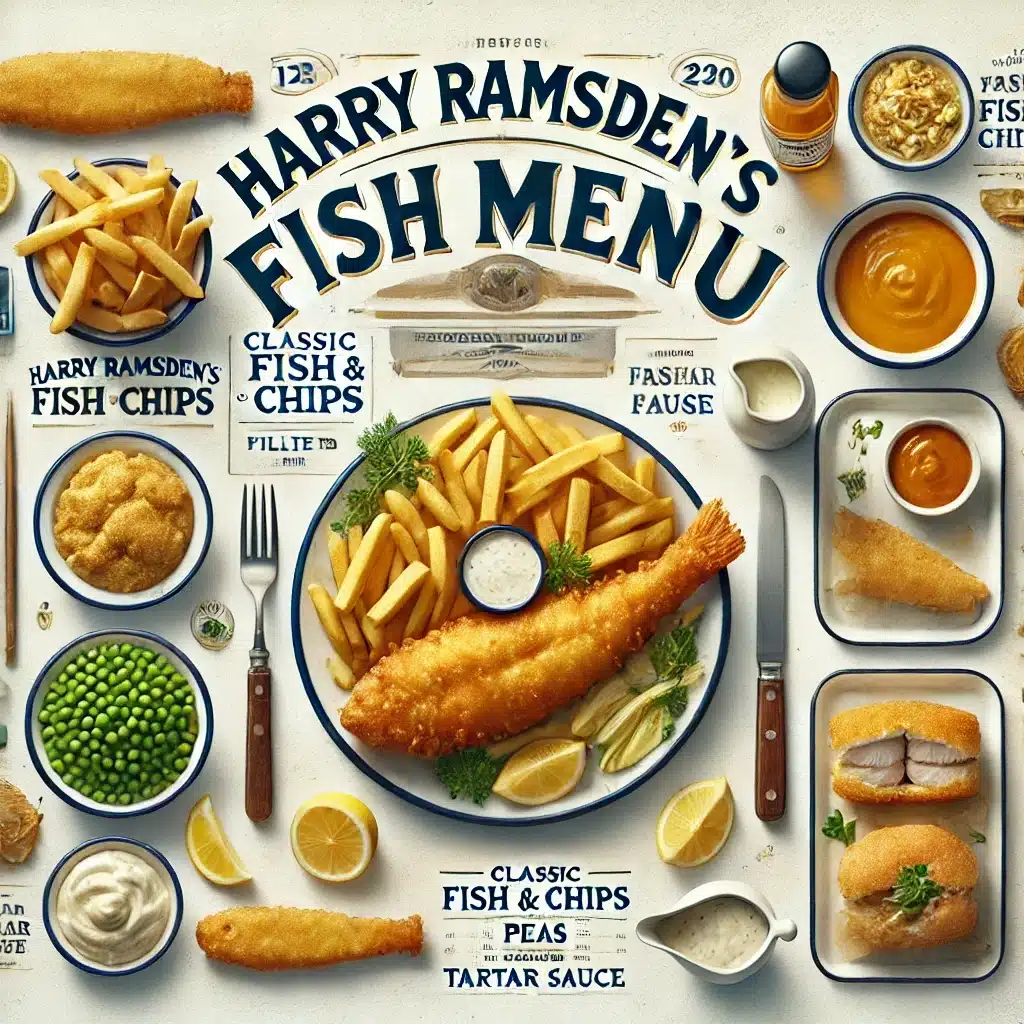 Harry Ramsden's Fish menu prices uk