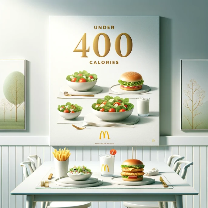 mcdonald's main meal under 400kcal