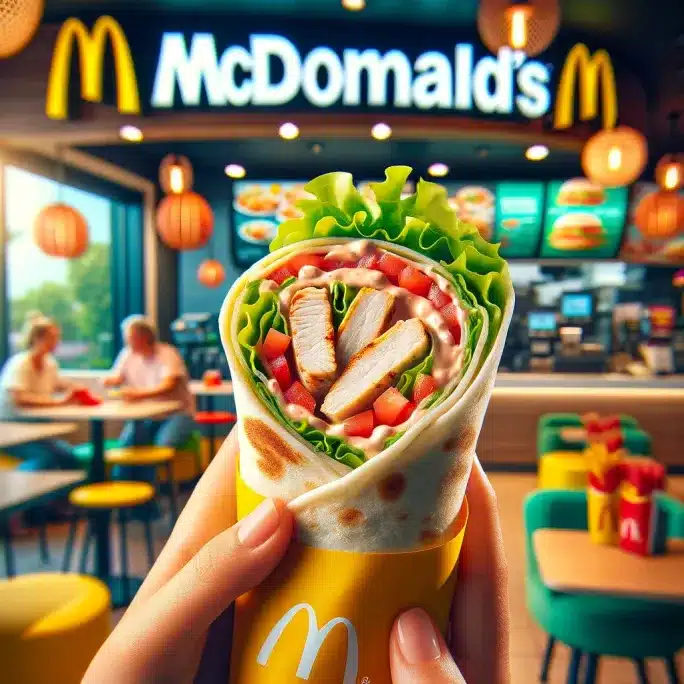 mcdonalds wrap of the day menu