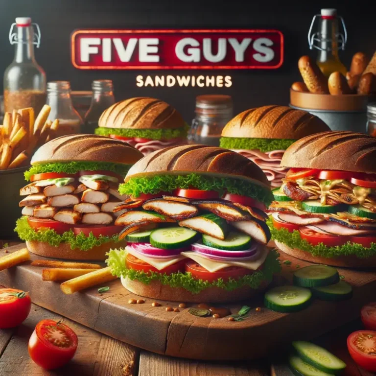 Five Guys Menu Prices UK August 2024