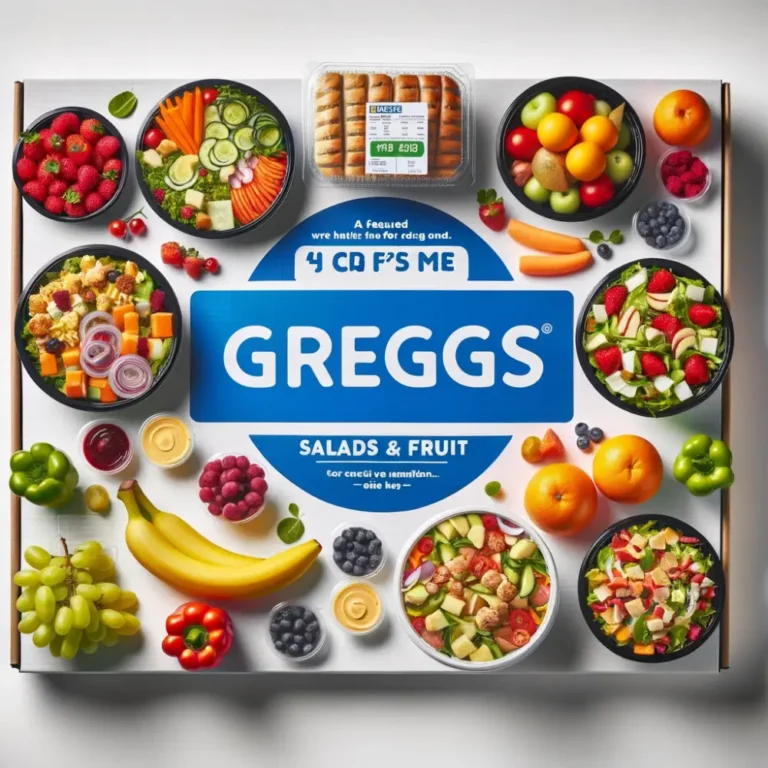 Greggs Salads & Fruit Menu Prices UK