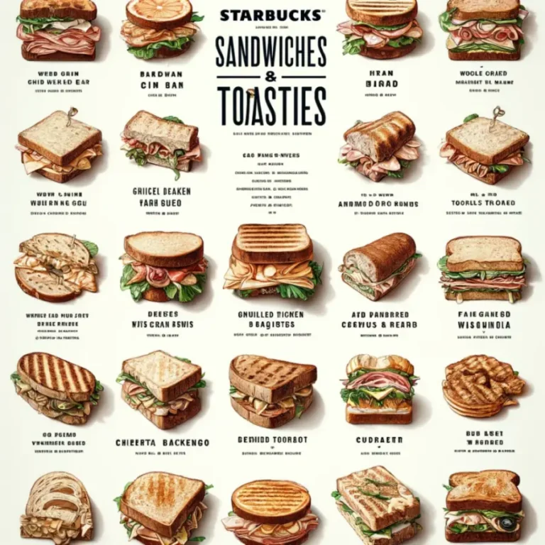 Starbucks Sandwiches & Toasties menu prices uk