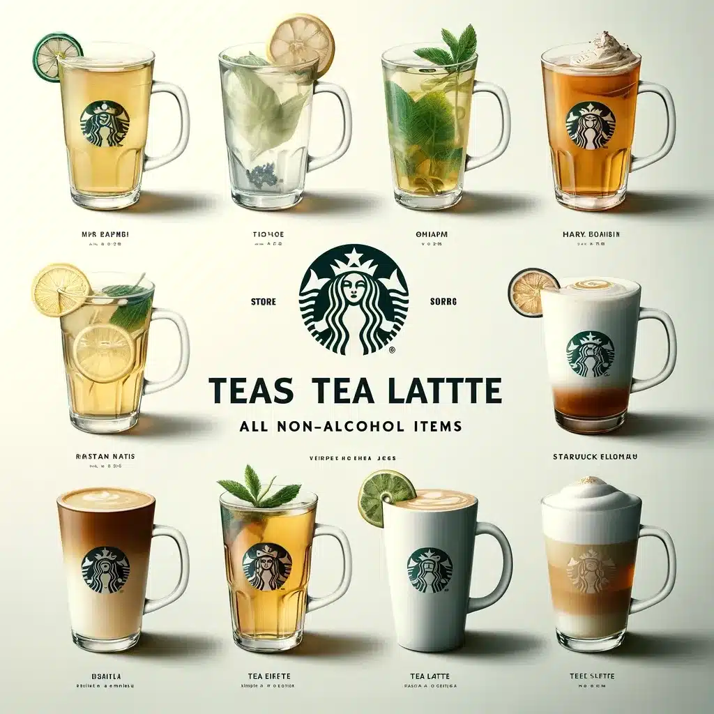 Starbucks Teas & Tea Latte menu