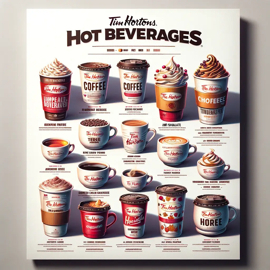 Tim Hortons Hot Beverages menu