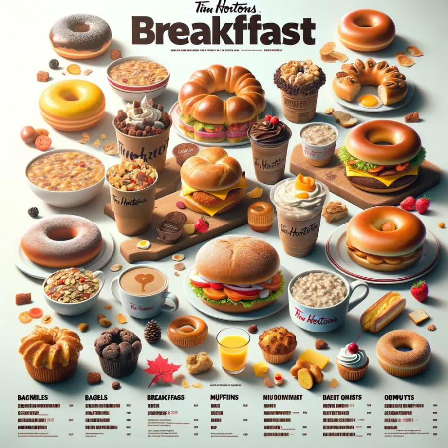 Tim Hortons breakfast menu