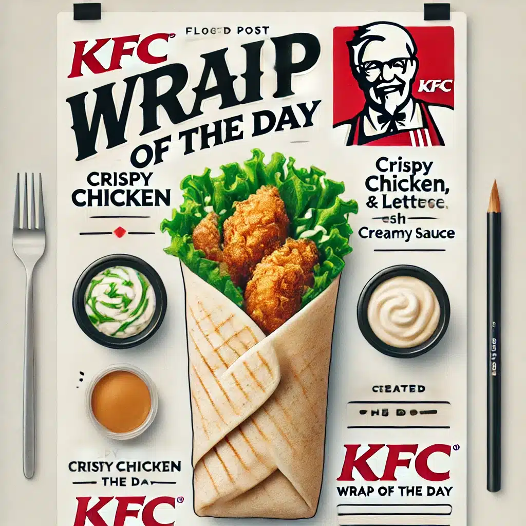 kfc wrap of the day menu prices