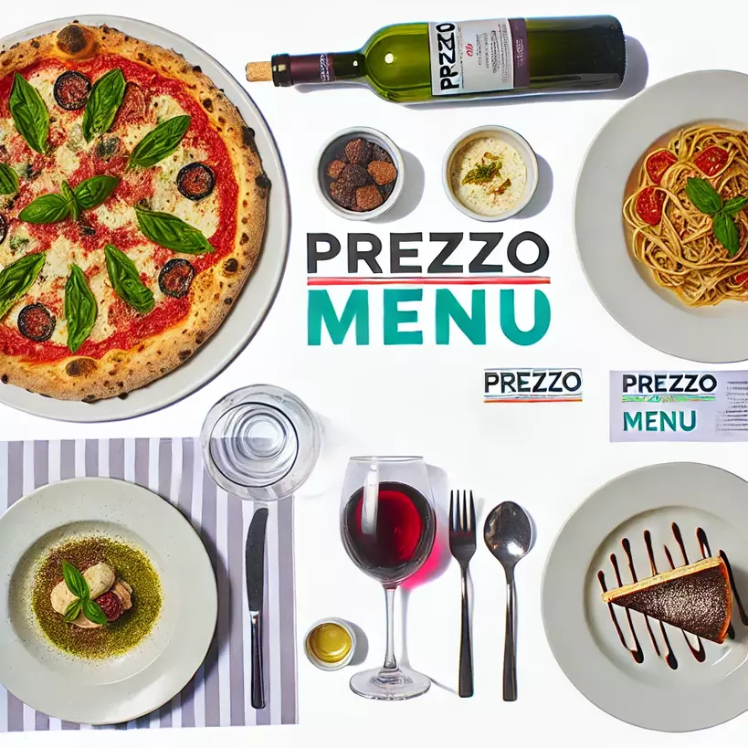 Prezzo Menu Prices UK January 2025