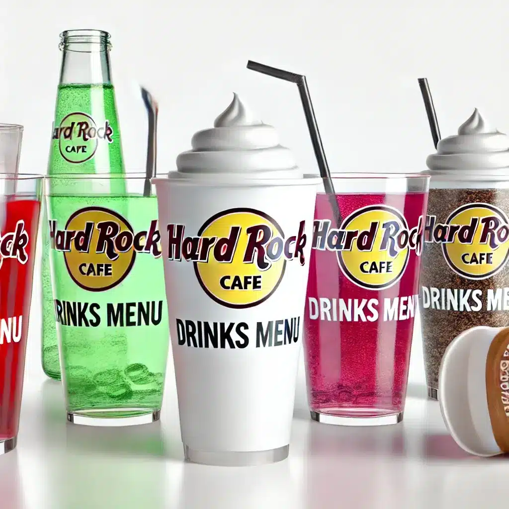Hard Rock Cafe Drinks menu prices uk