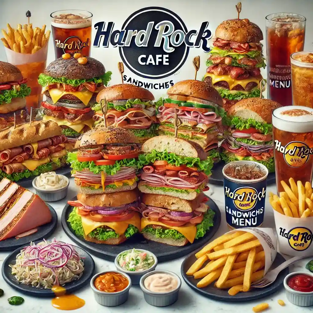 Hard Rock Cafe Sandwiches menu prices uk