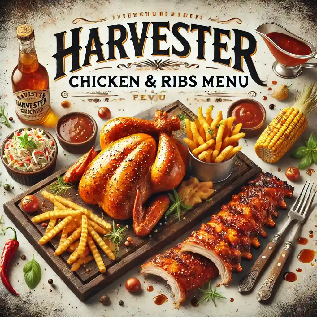 Harvester Chicken & Ribs menu prices uk