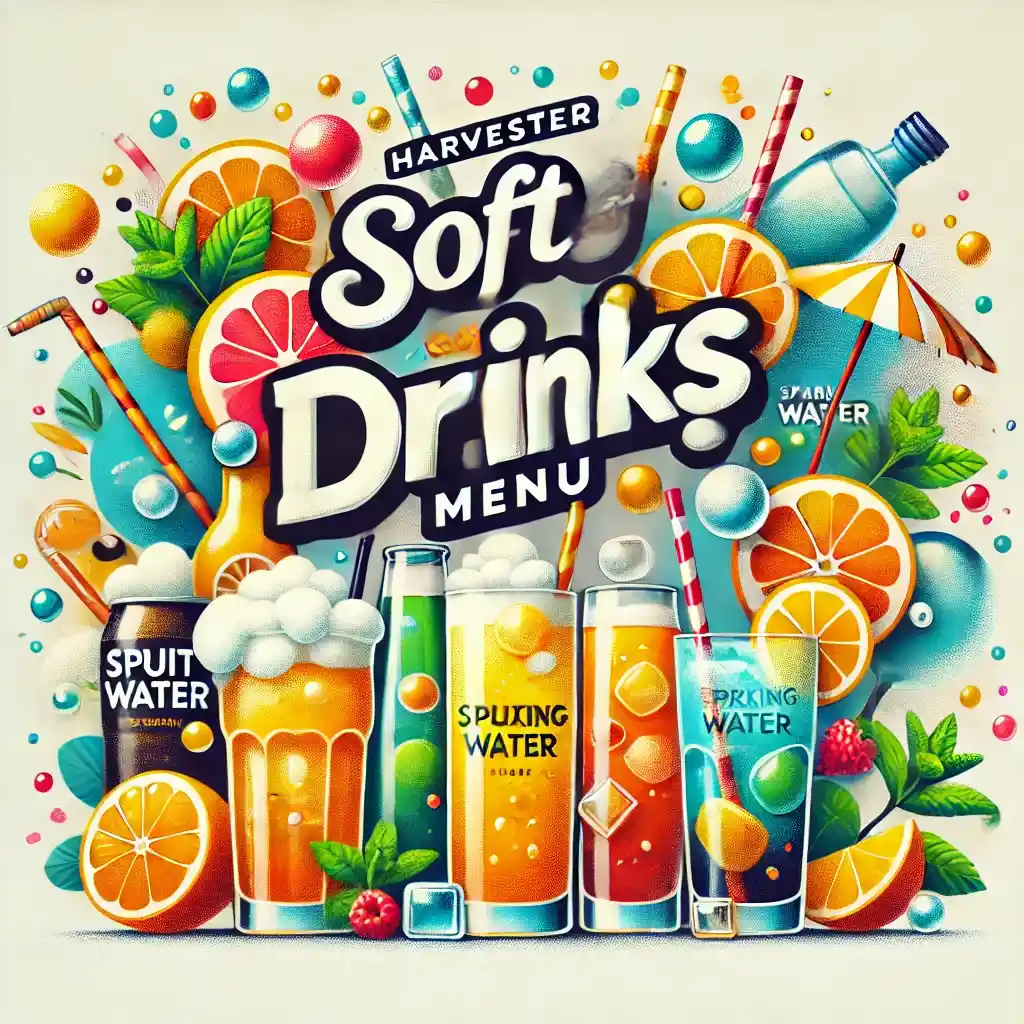 Harvester Soft Drinks menu prices uk