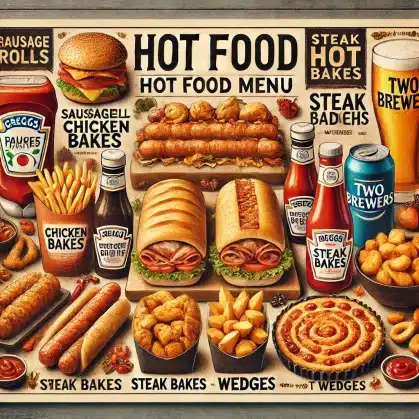 Greggs hot food menu prices uk