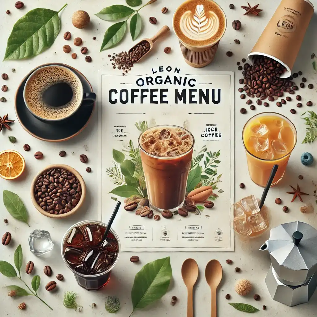 Leon Organic Coffee menu prices uk
