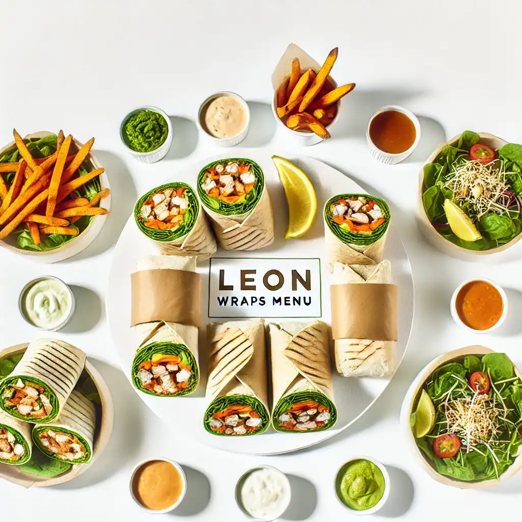 Leon Wraps menu prices uk