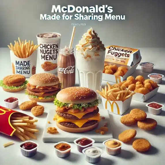 Mcdonald's Made For Sharing menu prices uk