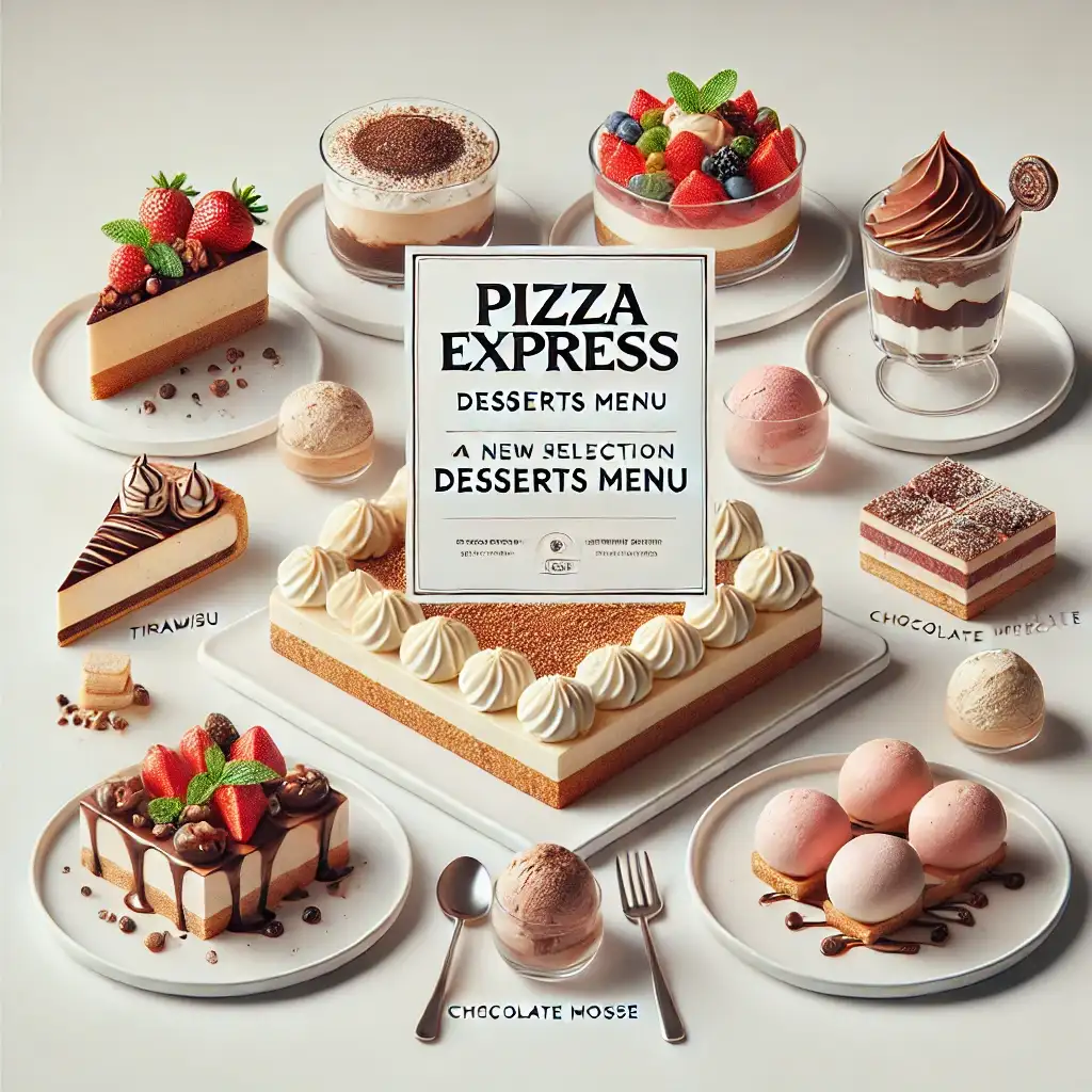 Pizza Express Desserts menu prices uk