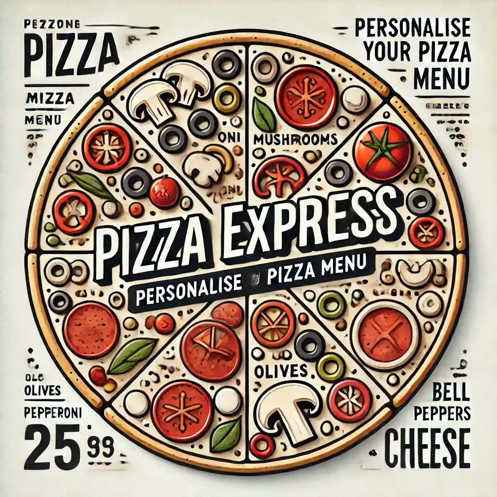 Pizza Express Personalise Your Pizza menu prices uk