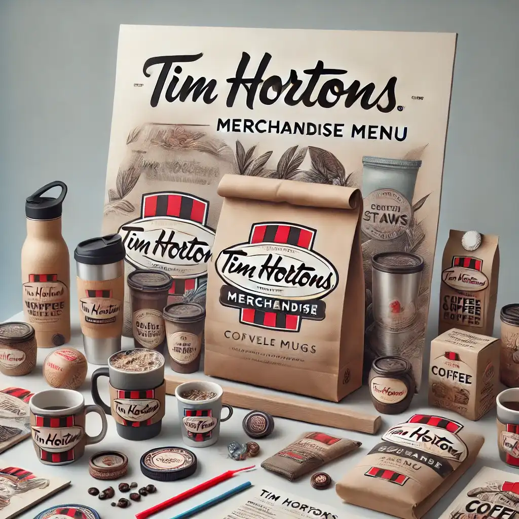 Tim Hortons Merchandise menu prices uk