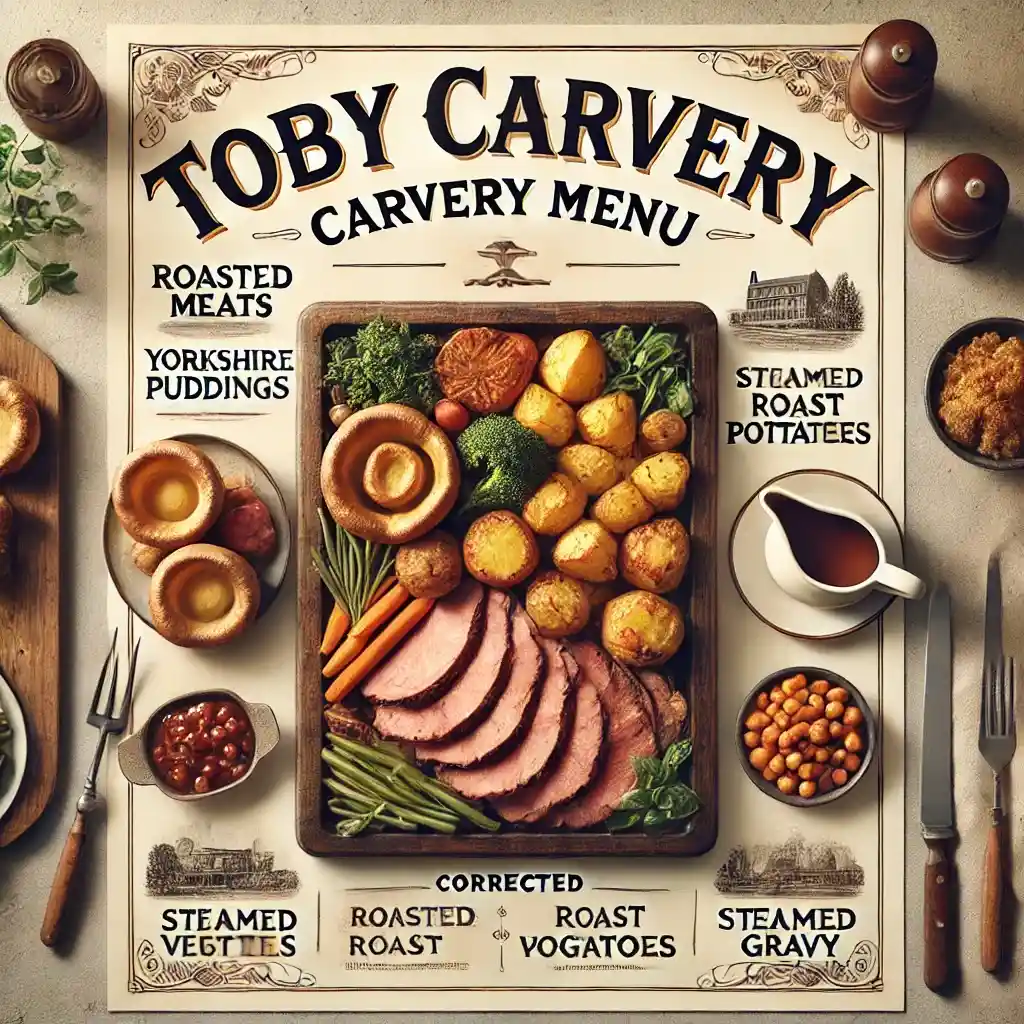 Toby Carvery Menu Prices UK January 2025