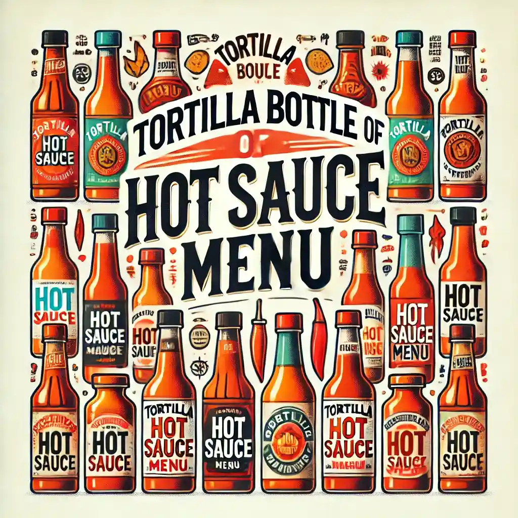 Tortilla Bottle Of Hot Sauce menu prices uk