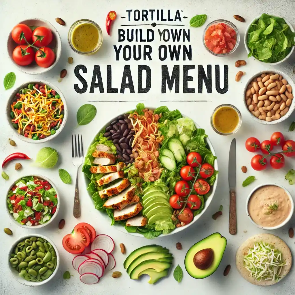 Tortilla Build Your Own Salads menu prices uk